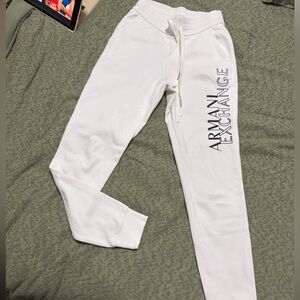 Armani Exchange Ivory Sweatpants
